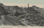 StateLibQld 2 237226 View of the open cut mine at Mount Morgan, ca. 1905