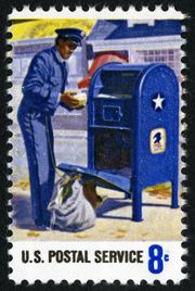 Postal Service Employees - Mail Collection - 8c 1973 issue U.S. stamp