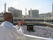 Mecca Pilgrim | Verified Journalism Press A supplicating pilgrim prays at Masjid Al Haram in Mecca, Saudi Arabia.