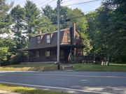 Former Hospital streetcar waiting room in Westborough, September 2024