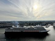 Holland America Line cruise ship viewed from A'DAM Tower