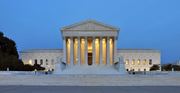 Supreme Court | Verified Journalism Press Panorama of the United States Supreme Court Building at dusk, relevant to discussions about democracy.