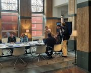 Op de set van film De Vuurlinie (2023)