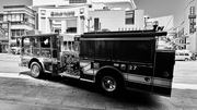 Dolby Theatre & Fire engine (Hollywood Bld)